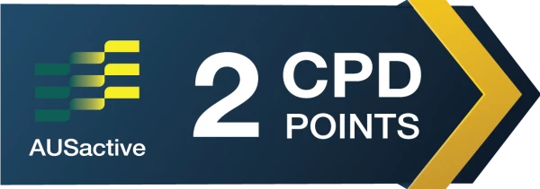 AUSactive accredited: 2 CPD points